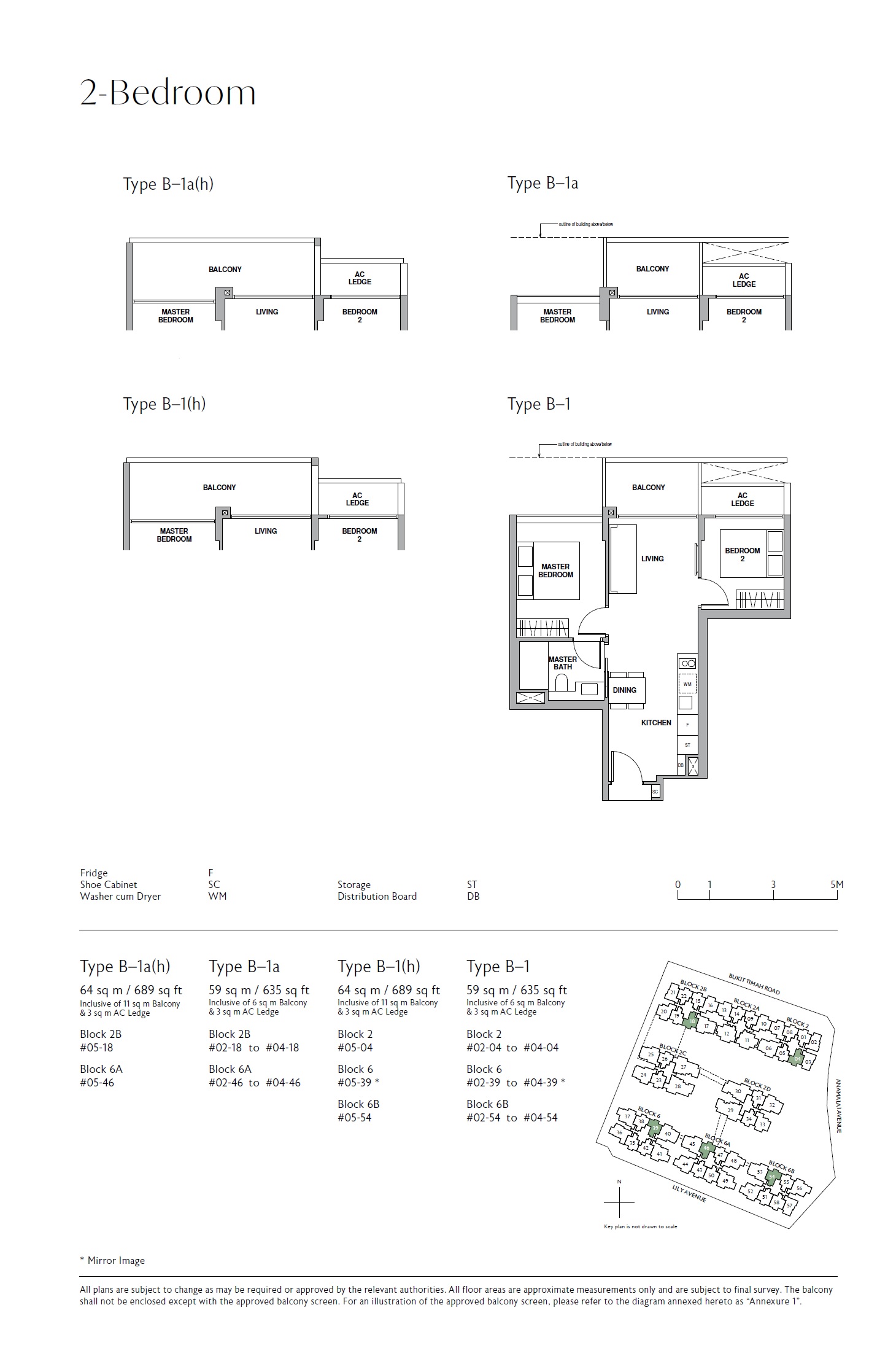 Royal Green 1 Bedroom Floor Plan 2