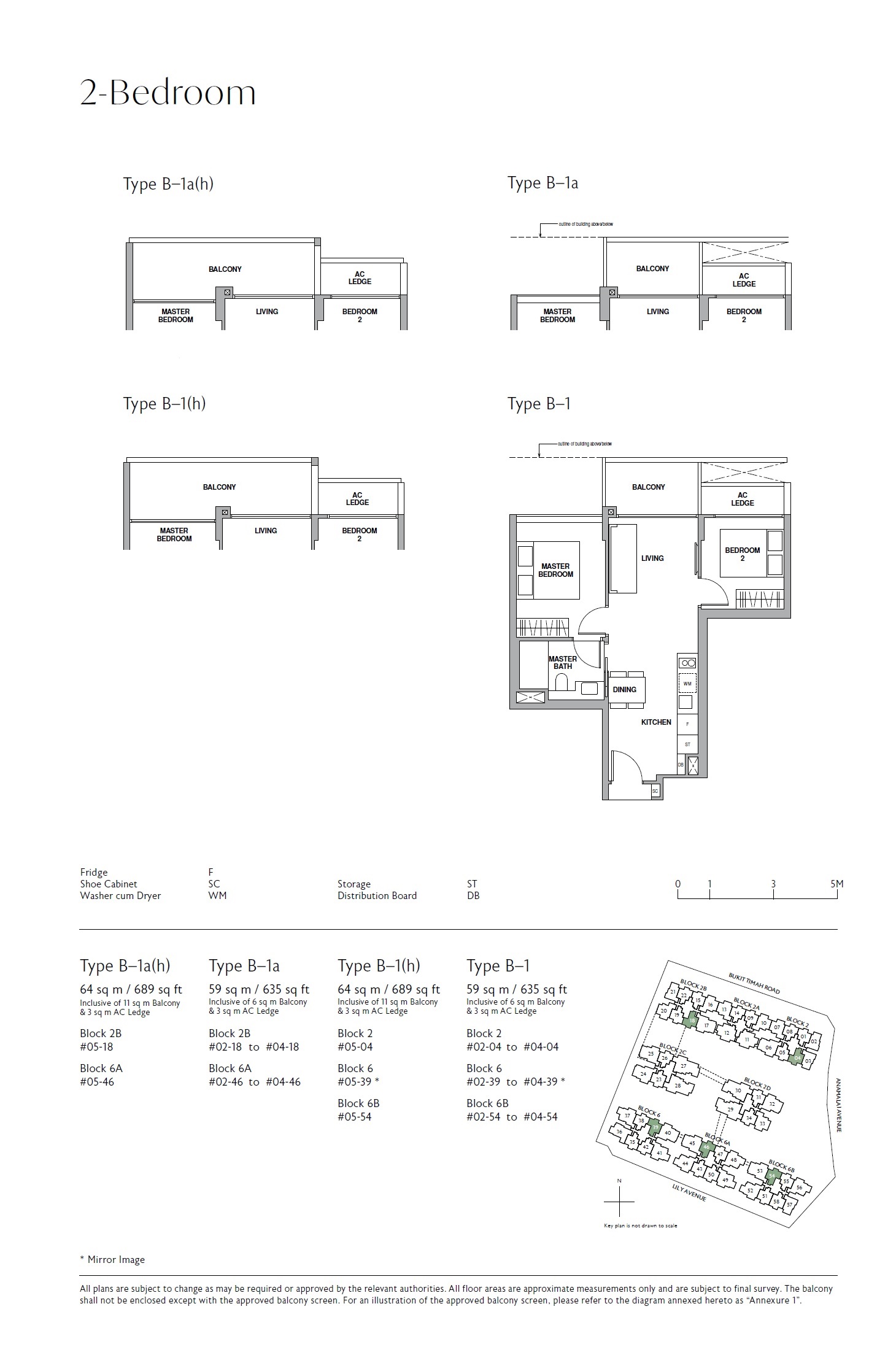 Royal Green 1 Bedroom Floor Plan 3